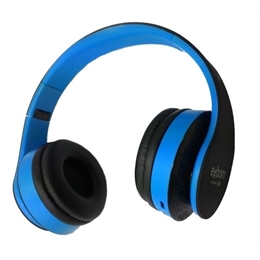Fone de Ouvido Wireless Bluetooth HF400BT PT Azul - Exbom